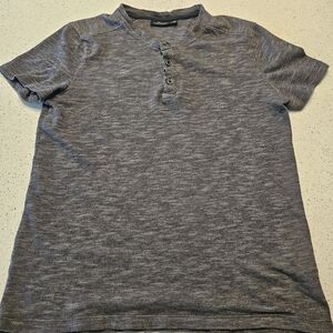 Marc Anthony Gray Casual Button Down Shirt